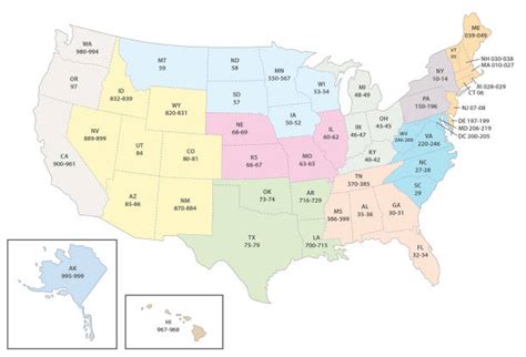 Image result for Us Postal/Zip Code Map