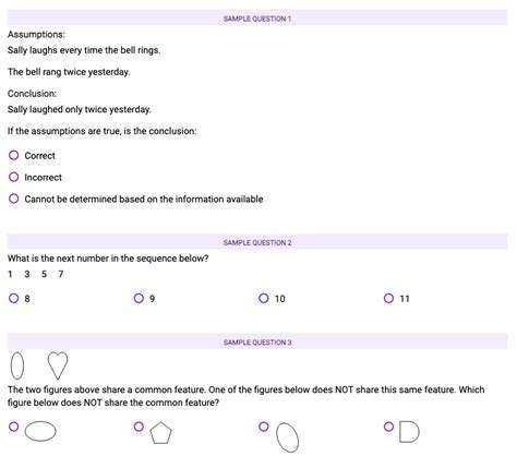 Image result for Pi Cognitive Assessment Sample Questions