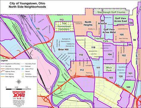 Map of Youngstown, Ohio