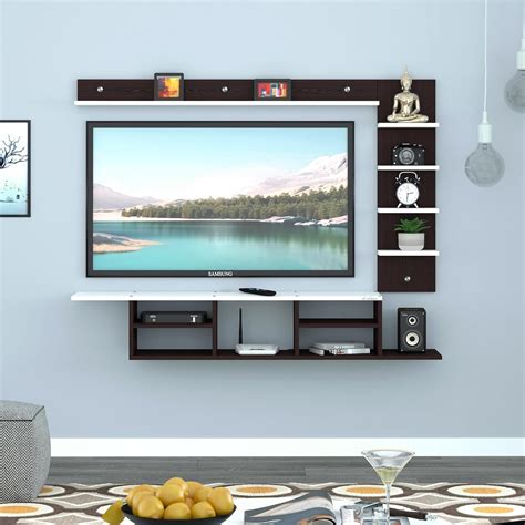 Anikaa Charley Engineered Wood Wall Mount TV Unit/TV Stand/Wall Set Top ...