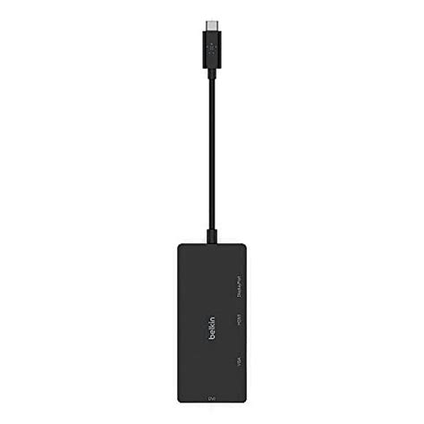 Buy Belkin USB-C Video Adapter with Tethered USB-C Cable ...