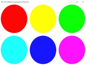 Color Detection Using Python PPT 的图像结果