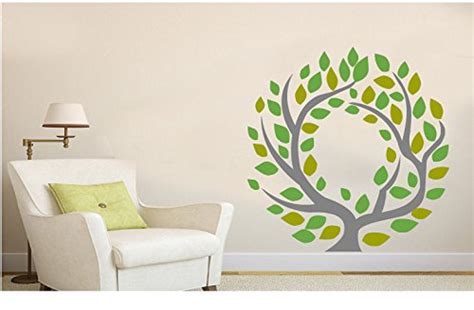 Natural botnical Tree Wall Sticker (Wall Covering Area: 188cm X 218cm ...