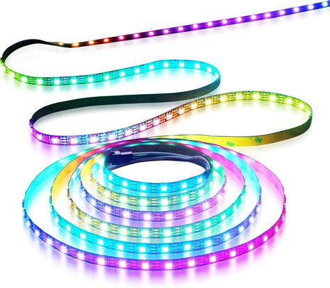 Buy Aclorol WS2812B Individually Addressable RGB LED Strip 5M 60 ...