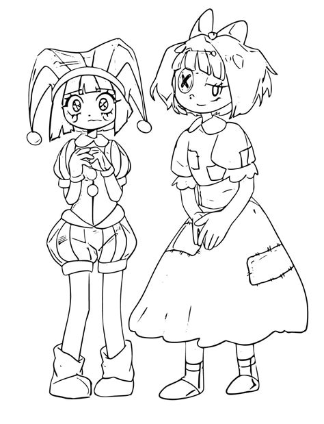 The Amazing Digital Circus coloring pages - ColoringLib