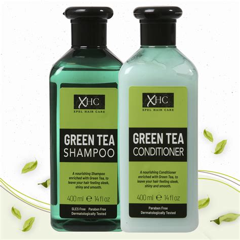 Green Tea Shampoo & Conditioner With Green Tea Extract & Tea Tree Oil ...