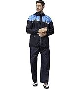 ZEEL Rain Coat for Men Waterproof for Bike Riders with Adjustable Hood ...