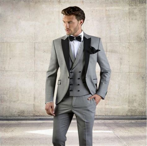 Dark Grey Wedding Suits for Men 的图像结果