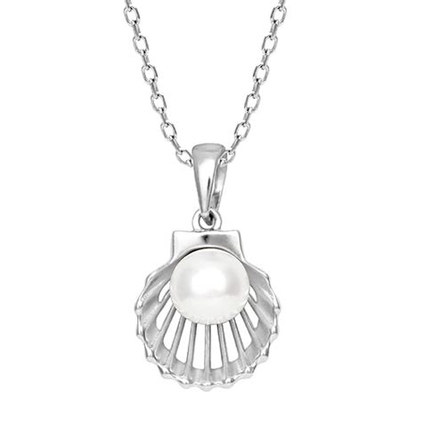 GIVA 925 Sterling Silver Seashell Pearl Pendant with Chain | Gifts for ...
