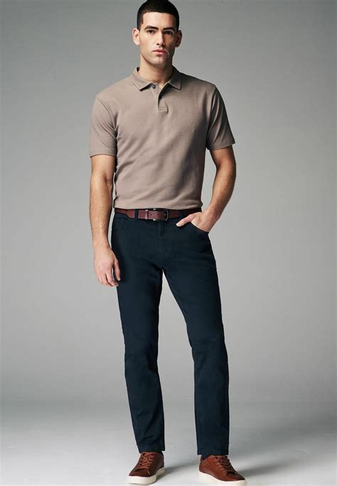 Next REGULAR FIT BELTED SOFT TOUCH 5 POCKET JEAN STYLE - Nadrágok ...