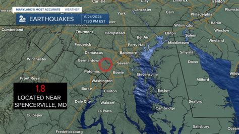 A small earthquake reported in Maryland