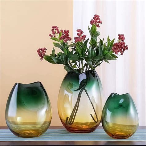 The Verdant Serenity Glass Grandeur Vase only on Decure.in