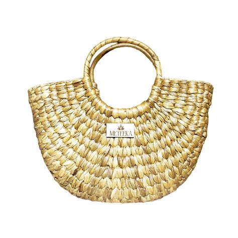 Buy METEEKA GLOBAL | Water Hyacinth Small Tote Bag | Reusable | Basket ...