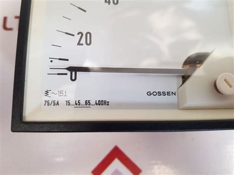 Gossen 15...45...65...400Hz 75/5A Analog Panel Ammeter 600V Cat Iii ...