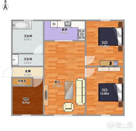 公寓110平米户型图 – 设计本装修效果图