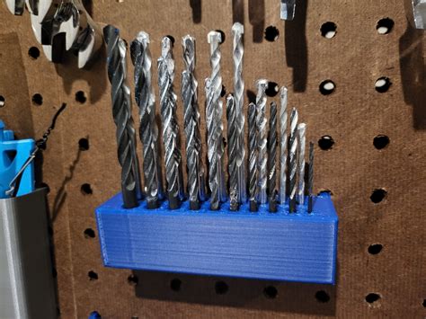 Pegboard Drill Bits Holder by Luc Dunn | Download free STL model | Printables.com