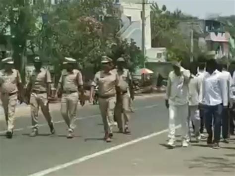 Telangana: Warangal police parade rowdy sheeters on roads