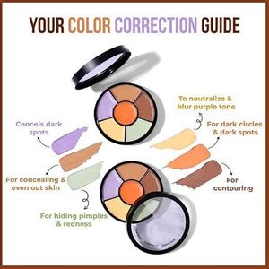 El Syco Cosmetic Pro Concealer Palte Waterprof Ful Covrage 6-IN-1 ...