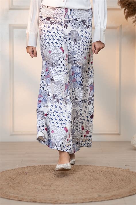 Buy JAPANESE GARDEN WHITE TAKA PANTS Online - Chique