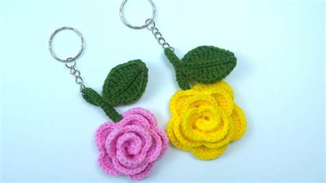 Image result for Rose Keychain Crochet Tutorial