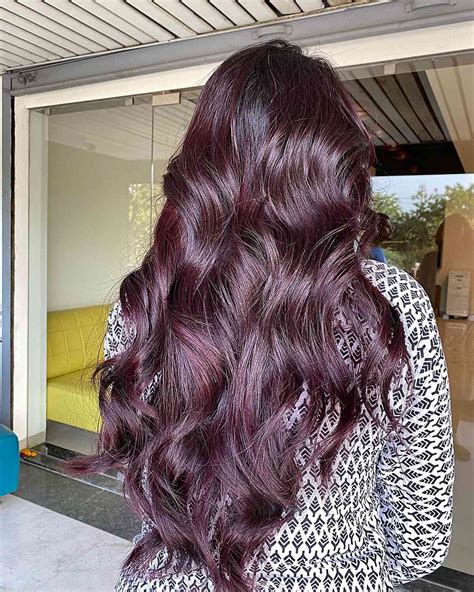 Dark Mahogany Violet Hair Color
