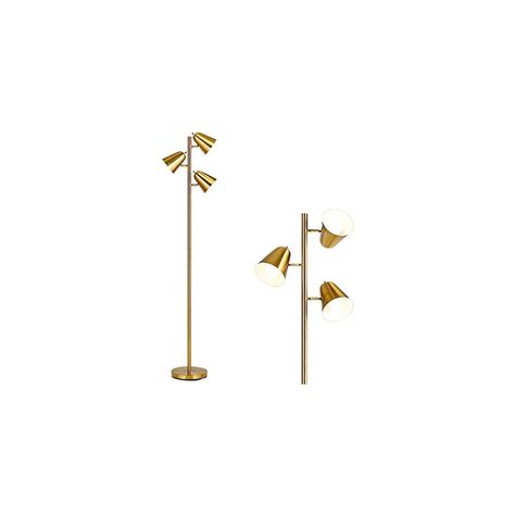 Buy Tangkula 3-Light Floor Lamp, 64” Mid Century Modern 3 Light Tree ...