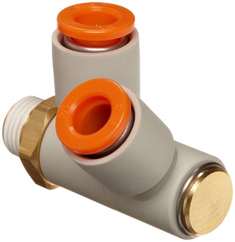 SMC KQ2VD07-34AS PBT & Brass Push-to-Connect Tube Fitting with Sealant ...