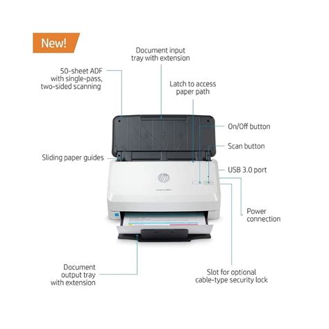 Buy HP ScanJet Pro 2000 s2 Sheet-feed Scanner ADF& SPDADF- (6FW06A) at ...