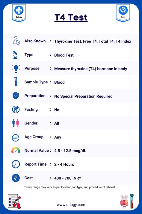 T4 Test: Price, Purpose, Normal Range and Result | Drlogy