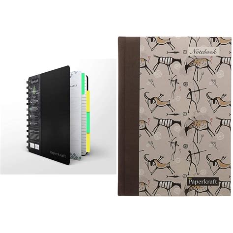 Paperkraft Green Impression 5 Subject Wiro Binding Notebook-Single Line ...