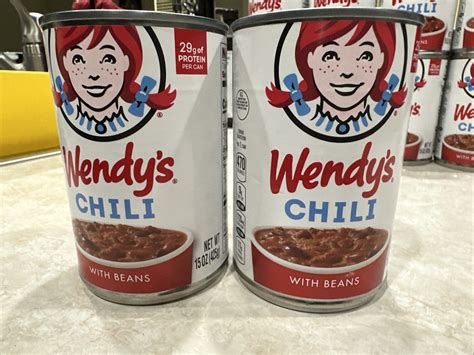 Wendy's Chili with Beans Canned Chili 15 oz 2 Cans Total Best Fast Food ...