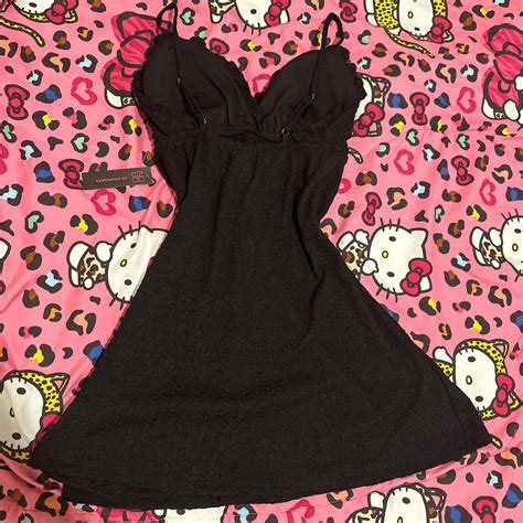 No Boundaries Black Swimsuit Cover-Up Dress with... - Depop