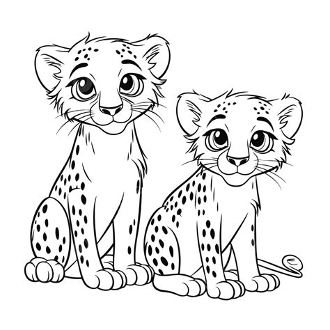 Baby Cheetah Coloring Pages Printable at sascontinentblog Blog