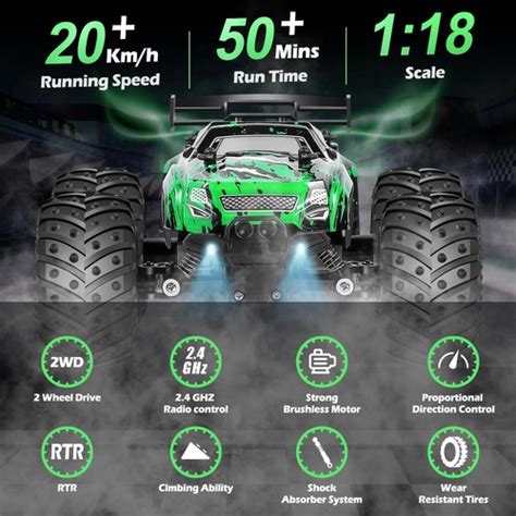 Remote Control Car, All Terrain Remote Control Truck for Boy, 2.4GHz Rc ...