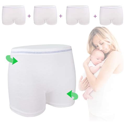 Buy 4 Pack Mesh Panties Postpartum Hospital Mesh Underwear Postpartum ...