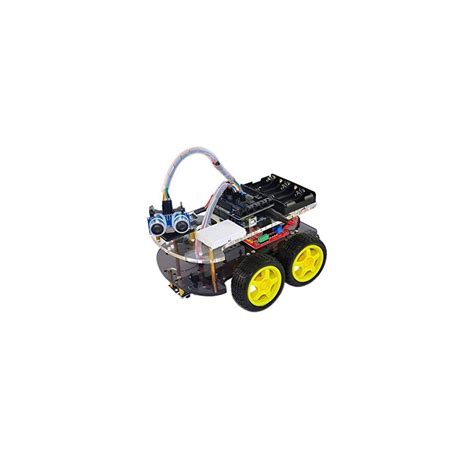 Buy KUONGSHUN Robot 4WD, Functional 4WD Robot Car Chassis Kit for Uno ...
