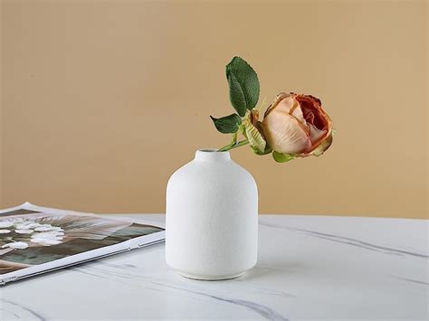 Amazon.com: Ceramic Vase - Pink and White Vase, Pampas Vase, Minimalist ...