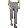Buy Zee Gold Men's Grey Regular Straight Relaxed Fit Formal Trousers ...