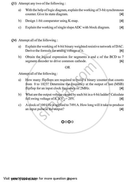 Digital System Design 2013-2014 B.Sc Electronic Science Semester 4 ...