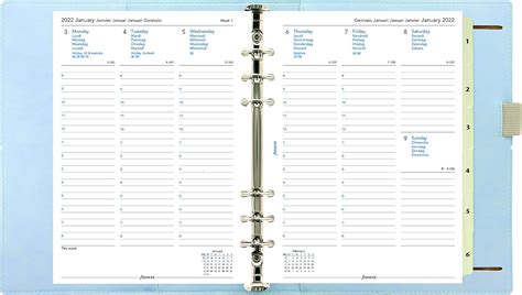 Buy Filofax Domino Soft Organizer, A5 Size, Pale Blue- Leather-Look ...