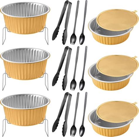 Amazon.com: Tioncy 33 Pcs Large Disposable Chafing Dish Buffet Set Food ...