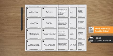 Descriptive Word Cards 的图像结果