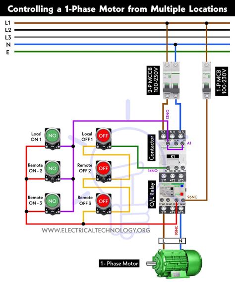 Image result for Single Phase Motor Control Circuit