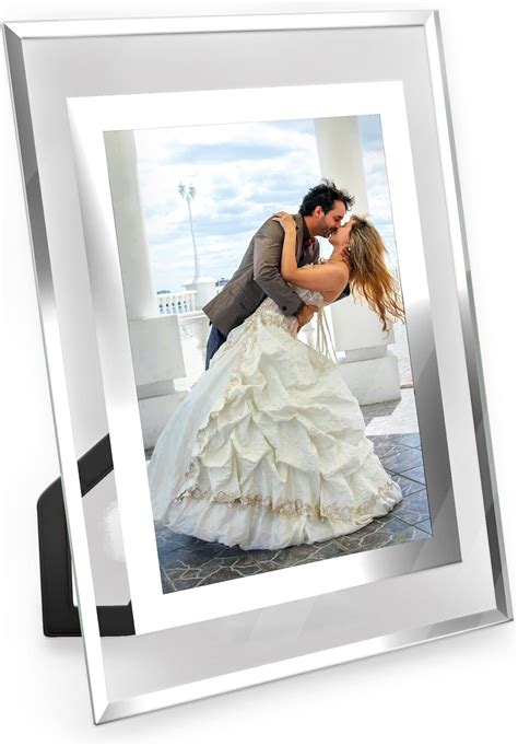 Amazon.com - Shiny Picture Frame 6x8 Photo Holder with Sparkling ...