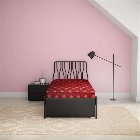 GODREJ INTERIO Tulip 4-inch Single Size Coir Bed Mattress (Maroon, 72 x ...