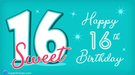 Happy 16th Birthday Wishes | The Best to Say Happy Sweet 16