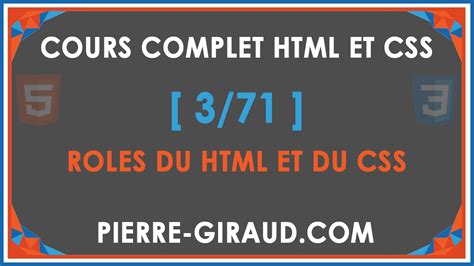 Image result for Cours HTML CSS Pierre Giraud