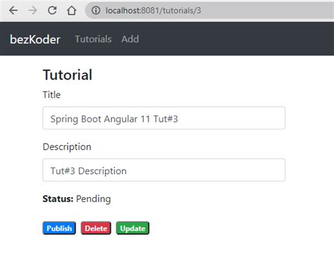 Spring Boot and Angular Example 的图像结果