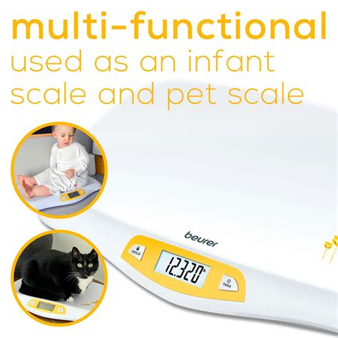 Beurer BY80 Digital Baby Scale, Infant Scale for Weighing in Pounds, Ounces, or Kilograms up to ... - 44 kg to pounds