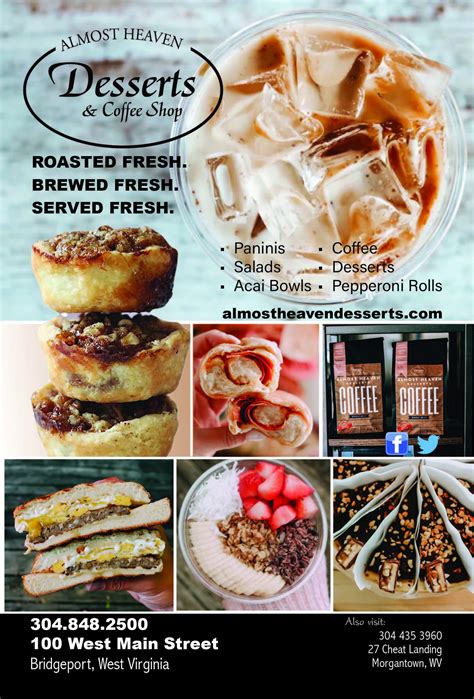 Almost Heaven Desserts & Coffee Shop Bridgeport – Morgantown's Menu Guide